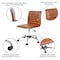 Flash Furniture Low Back Designer Armless Brown Ribbed Swivel Task Office Chair DS-512B-BR-GG - alternate 10